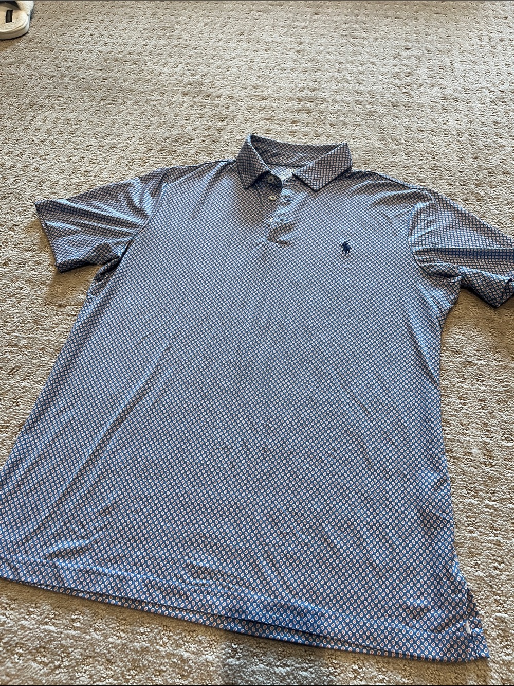 Polo by Ralph Lauren Blue Performance Short Sleeve Polo